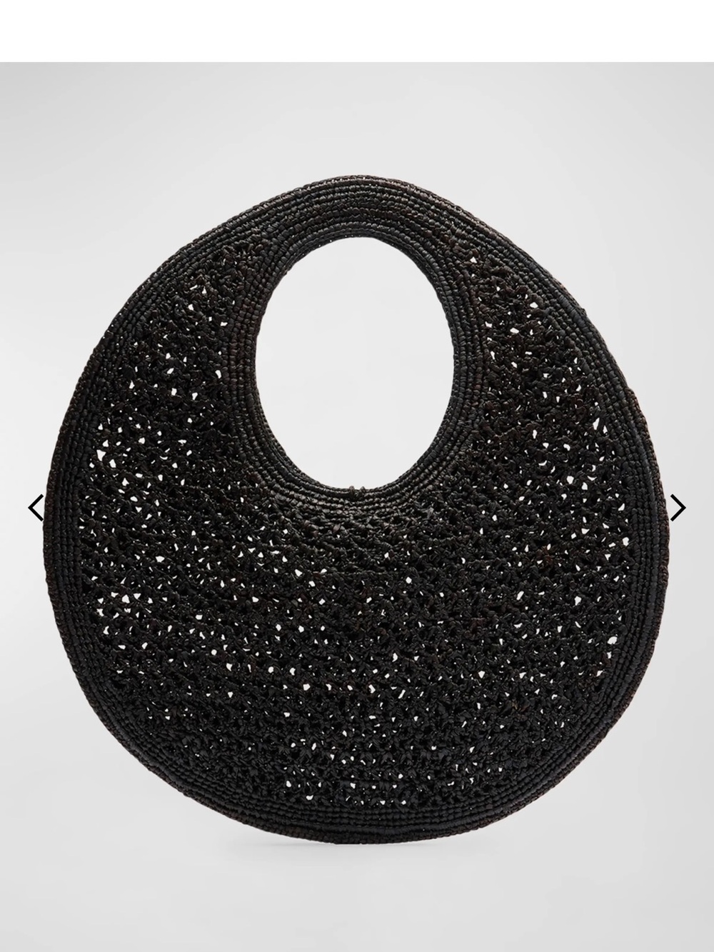 Jacquemus Black Woven Round Tote with Gold Charms - Picture 3 of 11